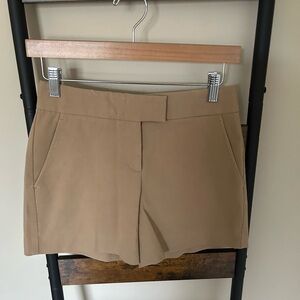 theory tailored chino shorts
